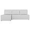 Диван угловой Поло левый Экокожа Белый