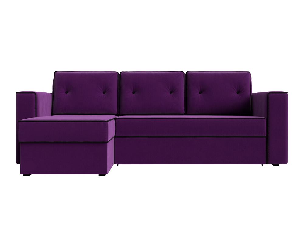 Угловой диван Принстон левый Микровельвет Фиолетовый наполнитель тишью фиолетовый 50 г