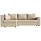 Угловой диван Мансберг экокожа бежевый угол левый