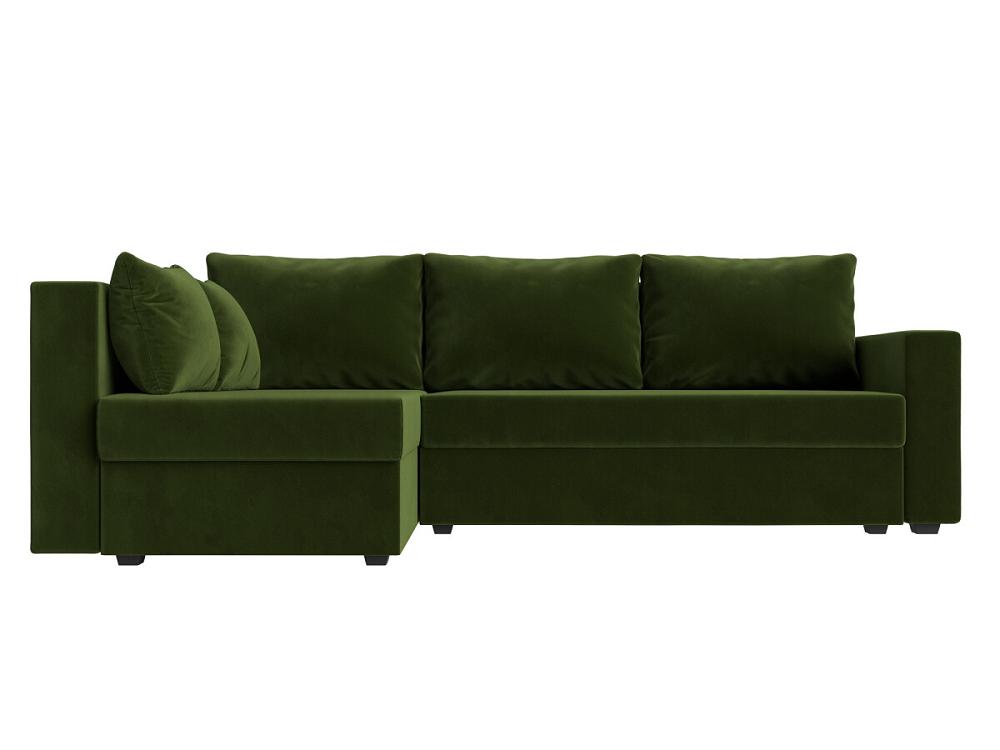 Угловой диван Мансберг микровельвет зеленый угол левый фреза силиконовая для полировки средняя 8 × 18 мм в пластиковом футляре зеленый