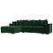 Угловой диван Норд Стар левый угол Велюр Зелёный Угловой диван Норд Стар левый угол Велюр Зелёный