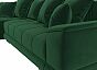 Угловой диван норд стар левый угол велюр зелёный