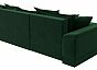 Угловой диван норд стар левый угол велюр зелёный