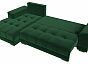 Угловой диван норд стар левый угол велюр зелёный