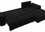 Угловой диван норд стар правый угол микровельвет чёрный