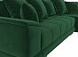 Угловой диван норд стар правый угол велюр зелёный