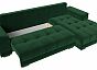 Угловой диван норд стар правый угол велюр зелёный