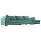 Угловой диван Пекин Long угол правый велюр бирюзовый