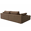 Угловой диван Пекин угол левый рогожка berat коричневая