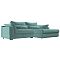 Угловой диван Пекин угол правый велюр бирюзовый