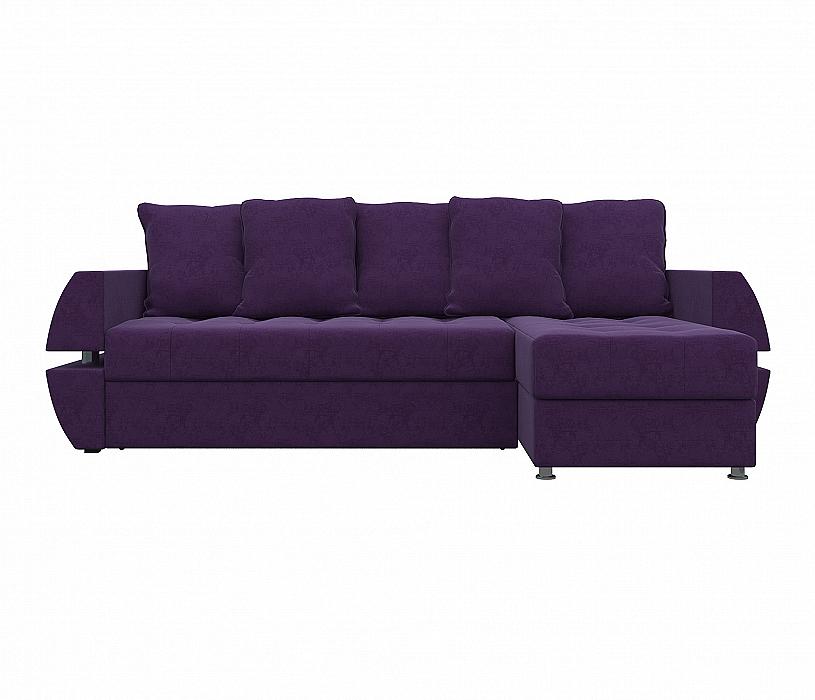 

Диван угловой Атлантида У/Т правый Микровельвет Фиолетовый