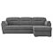 Диван угловой Бостон правый Велюр Серый