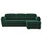 Диван угловой Бостон правый Велюр Зеленый