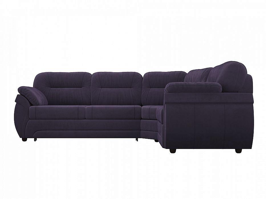 Диван угловой Бруклин правый Велюр Фиолетовый кровать интерьерная ларго микровельвет фиолетовый 160х200