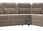 Диван угловой бруклин правый велюр коричневый выкатной