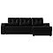 Диван угловой Эмир Б/С правый Экокожа Черный