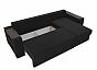 Диван угловой Эридан правый Велюр Черный
