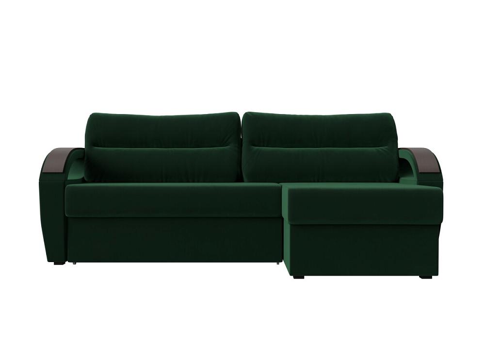 Угловой диван Форсайт правый Велюр Зеленый фреза силиконовая для полировки средняя 8 × 18 мм в пластиковом футляре зеленый