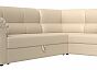 Диван угловой карнелла правый экокожа бежевый дельфин