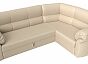 Диван угловой карнелла правый экокожа бежевый дельфин