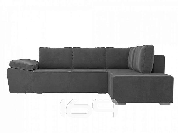 Купить Диван угловой Хьюго правый Велюр Серый с обивкой велюр, угловой ...