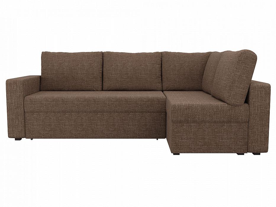 

Диван угловой Оливер правый Рогожка Коричневый