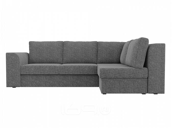 Диван угловой Пауэр правый Рогожка Серый