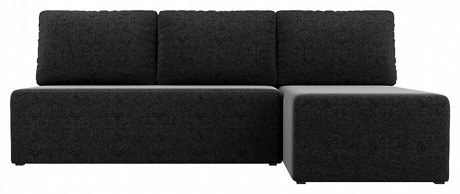 Диван угловой Поло правый Микровельвет Черный 29999₽