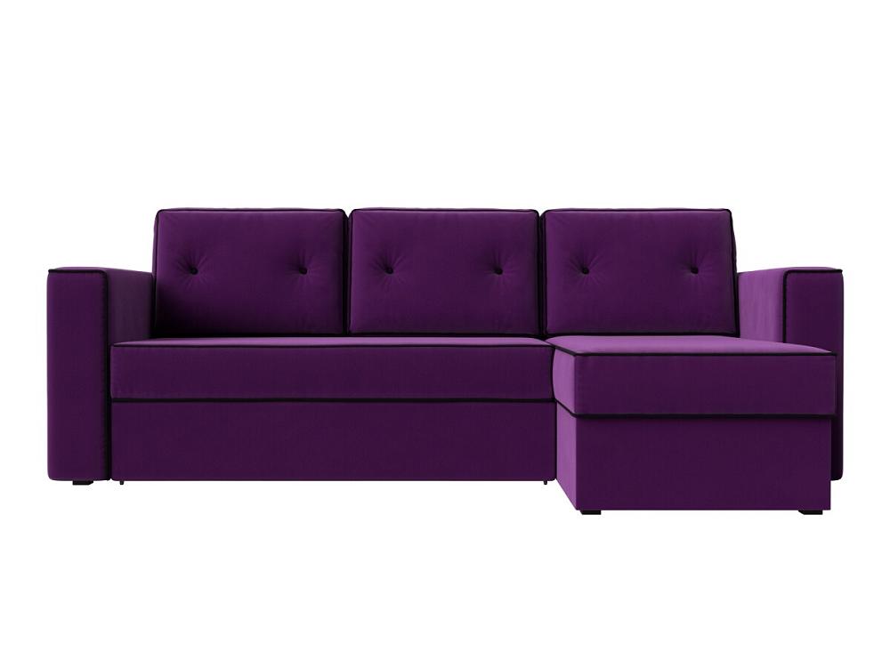 Угловой диван Принстон правый Микровельвет Фиолетовый резьбовой фиксатор высокой прочности vibra tite 140 250 мл 14025