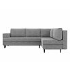 Диван угловой Сильвана правый Рогожка Серый