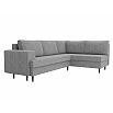 Диван угловой Сильвана правый Рогожка Серый