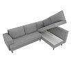 Диван угловой Сильвана правый Рогожка Серый