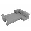 Диван угловой Сильвана правый Рогожка Серый