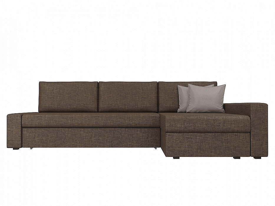 

Диван угловой Версаль правый Рогожка Коричневый