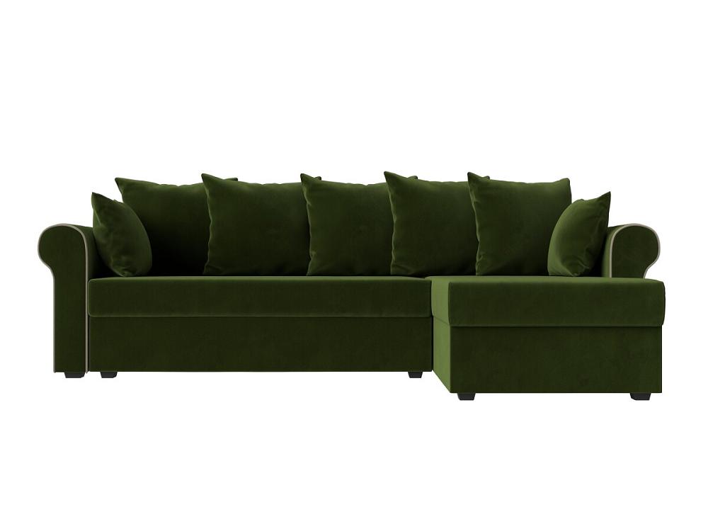Угловой диван Рейн микровельвет зеленый кант бежевый угол правый фреза силиконовая для полировки средняя 8 × 18 мм в пластиковом футляре зеленый