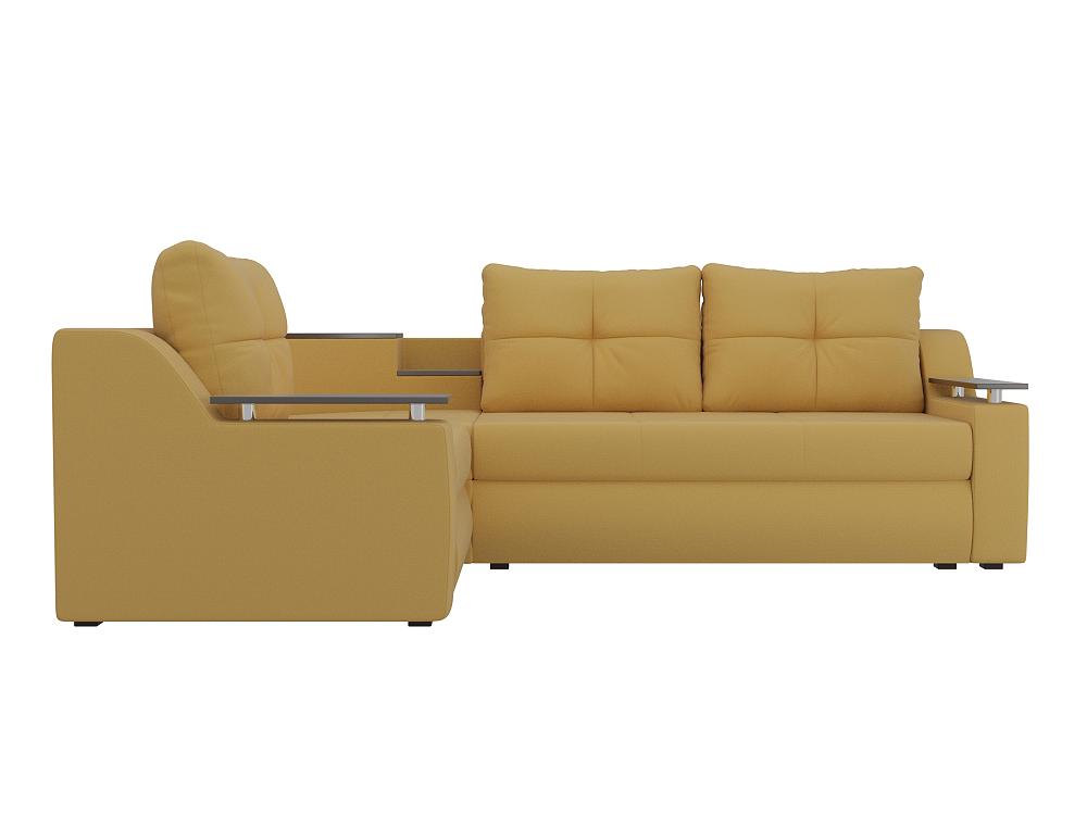 Угловой диван Тесей Микровельвет Жёлтый левый угол сиденье туристическое р 35 х 25 х 1 см цвет жёлтый
