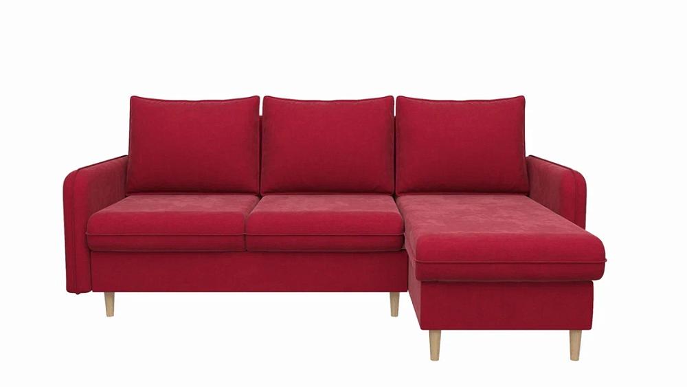 Угловой диван Торонто Микровельвет Красный угол Правый жен рубашка мария красный р 54