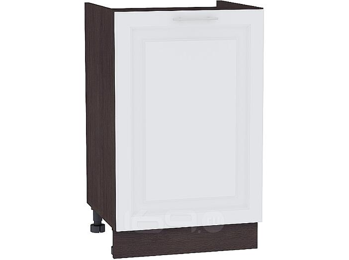 Шкаф нижний под мойку с 1-ой дверцей Ницца Royal НМ 500 Blanco-Венге