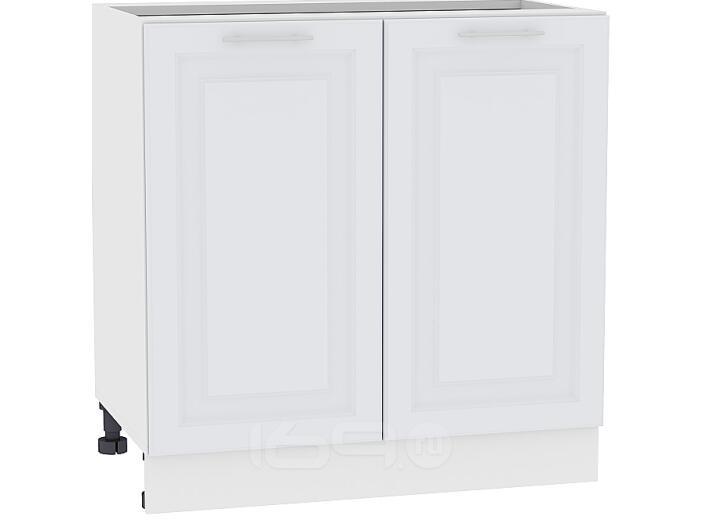 Шкаф нижний с 2-мя дверцами Ницца Royal Н 800 Blanco-Белый
