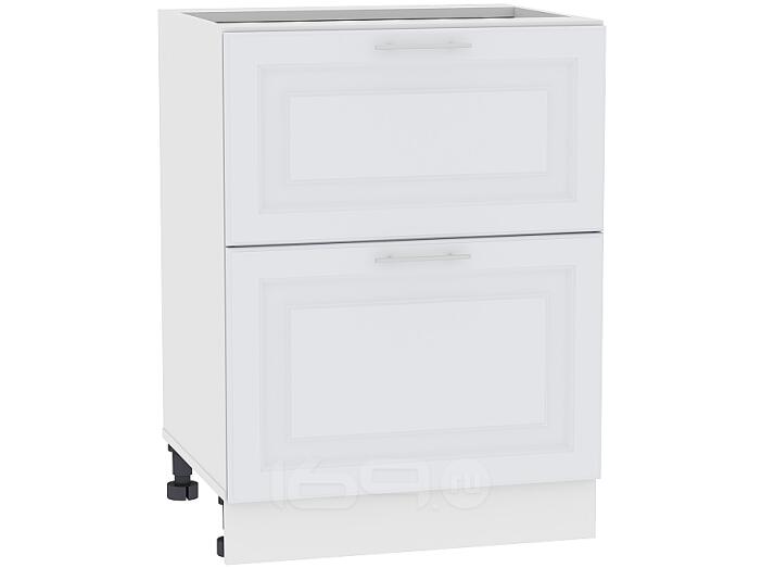 Шкаф нижний с 2-мя ящиками Ницца Royal Н 602 Blanco-Белый