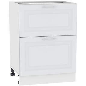 Шкаф нижний с 2-мя ящиками Ницца Royal Н 602 Blanco-Белый