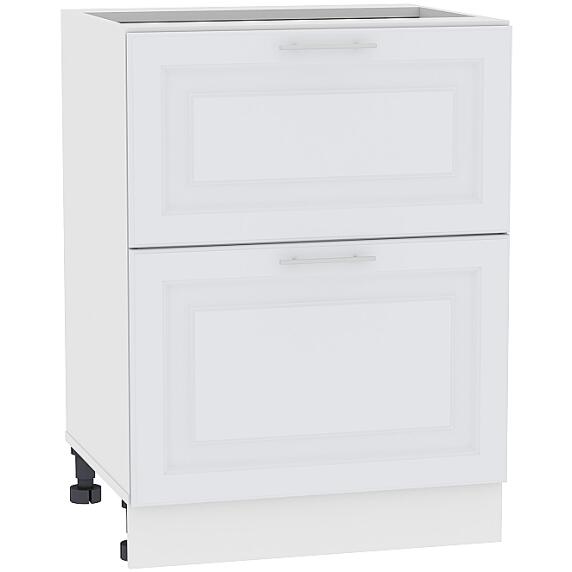 Шкаф нижний с 2-мя ящиками Ницца Royal Н 602 Blanco-Белый