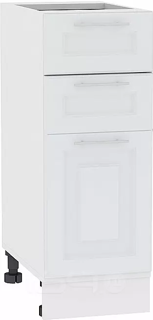 Шкаф нижний с 3-мя ящиками Ницца Royal Н 303 Blanco-Белый