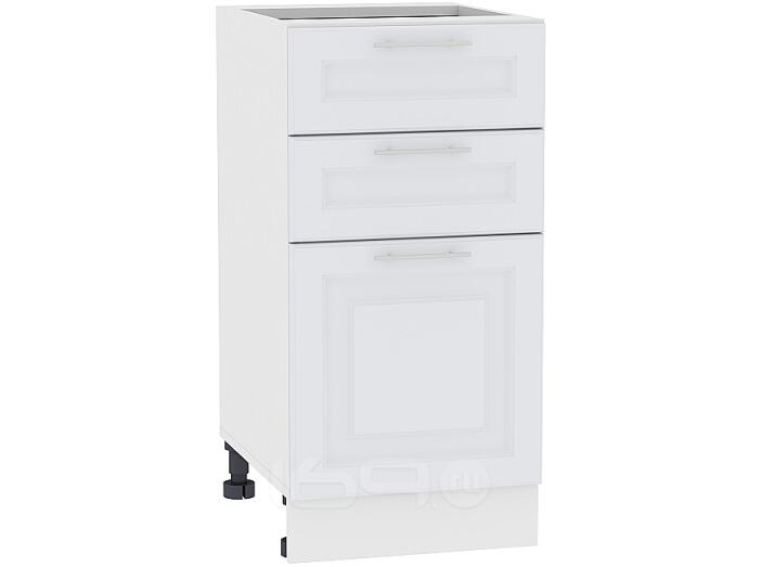 Шкаф нижний с 3-мя ящиками Ницца Royal Н 403 Blanco-Белый