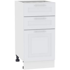 Шкаф нижний с 3-мя ящиками Ницца Royal Н 403 Blanco-Белый