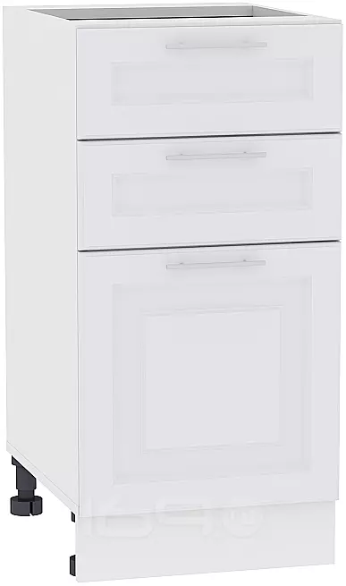 Шкаф нижний с 3-мя ящиками Ницца Royal Н 403 Blanco-Белый