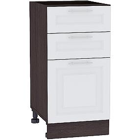 Шкаф нижний с 3-мя ящиками Ницца Royal Н 403 Blanco-Венге