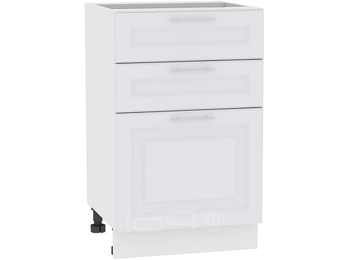 Шкаф нижний с 3-мя ящиками Ницца Royal Н 503 Blanco-Белый