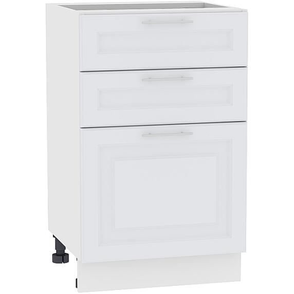 Шкаф нижний с 3-мя ящиками Ницца Royal Н 503 Blanco-Белый