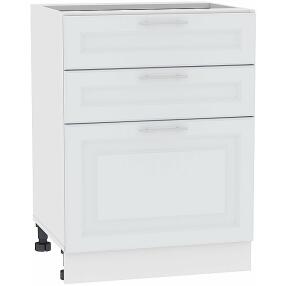 Шкаф нижний с 3-мя ящиками Ницца Royal Н 603 Blanco-Белый